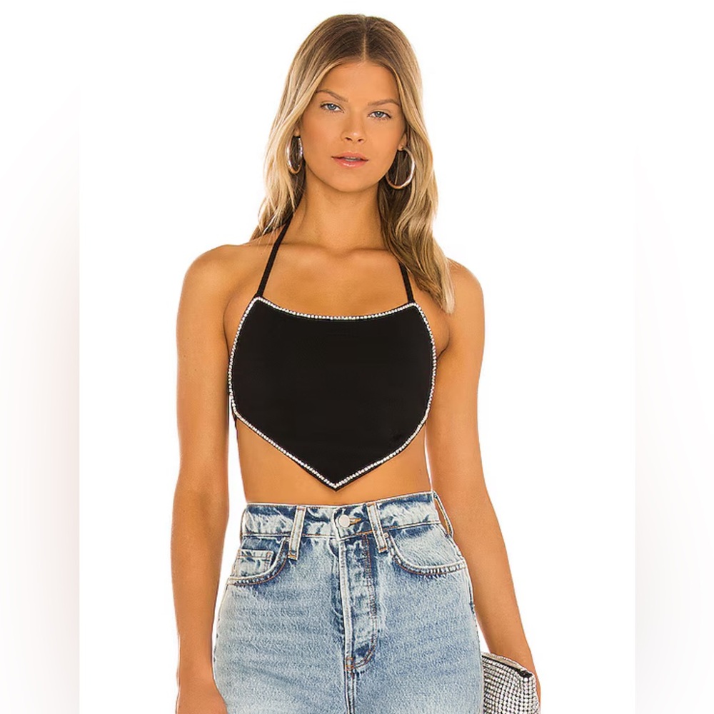 REVOLVE- Superdown crop top